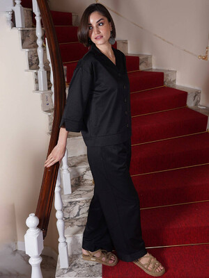 Купить Штапельний костюм із широкими брюками VIENETTA PLUS 4010280000 в Украина в Lingerie.ua - Одяг для дому та відпочинку, Фото 3