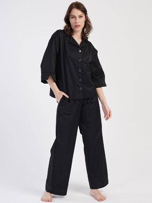 Купить Штапельний костюм із широкими брюками VIENETTA PLUS 4010280000 в Украина в Lingerie.ua - Одяг для дому та відпочинку, Фото 10