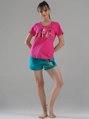 Купить Хлопковый комплект из футболки и шорт VIENETTA 1115390000 в Украина в Lingerie.ua - Одяг для дому та відпочинку, Фото 3