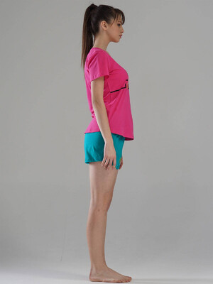 Купить Хлопковый комплект из футболки и шорт VIENETTA 1115390000 в Украина в Lingerie.ua - Одяг для дому та відпочинку, Фото 6