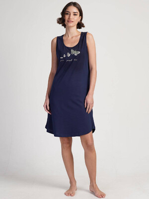 Купить Хлопковая домашняя туника на бретельках VIENETTA 3112120000 в Украина в Lingerie.ua - Одяг для дому та відпочинку, Видео