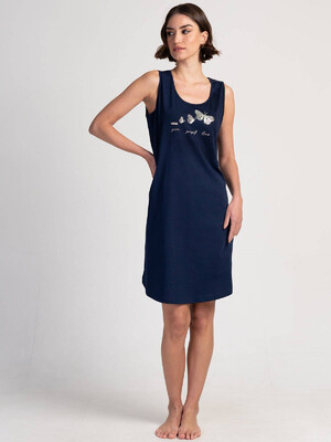 Купить Хлопковая домашняя туника на бретельках VIENETTA 3112120000 в Украина в Lingerie.ua - Одяг для дому та відпочинку, Фото 3