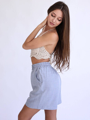 Купить Льняные женские шорты LINGERIE 170720 в Украина в Lingerie.ua - Одяг для дому та відпочинку, Фото 12