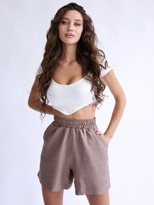 Купить Льняные женские шорты LINGERIE 170720 в Украина в Lingerie.ua - Одяг для дому та відпочинку, Фото 7