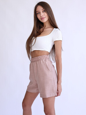 Купить Льняные женские шорты LINGERIE 170720 в Украина в Lingerie.ua - Одяг для дому та відпочинку, Фото 3