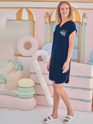 Купить Домашняя туника с коротким рукавом SEVIM 15854 в Украина в Lingerie.ua - Одяг для дому та відпочинку, Фото 1