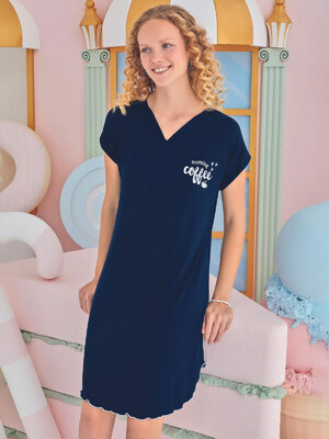 Купить Домашняя туника с коротким рукавом SEVIM 15854 в Украина в Lingerie.ua - Одяг для дому та відпочинку, Фото 3