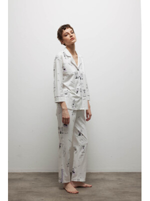 Купить Хлопковая пижама с длинным рукавом HAYS 40209 в Украина в Lingerie.ua - Одяг для дому та відпочинку, Фото 3