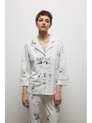 Купить Хлопковая пижама с длинным рукавом HAYS 40209 в Украина в Lingerie.ua - Одяг для дому та відпочинку, Фото 5