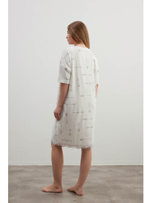 Купить Хлопковая туника большого размера с коротким рукавом HAYS 40388 в Украина в Lingerie.ua - Одяг для дому та відпочинку, Фото 5