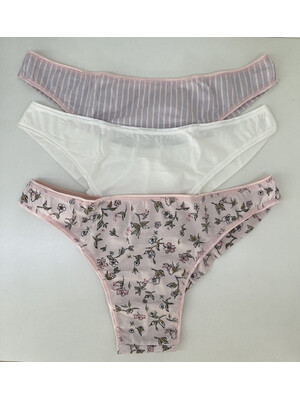 Купить Трусики женские бразилиана комплект 3 в 1 SEVIM 5757 в Украина в Lingerie.ua - Одяг для дому та відпочинку, Фото 4