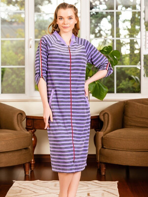 Купить Велюровый халат на молнии COCOON O22-1303 в Украина
