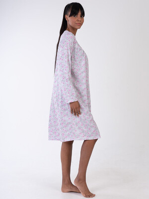 Купить Хлопковая ночная сорочка с длинным рукавом VIENETTA 1613752094 в Украина в Lingerie.ua - Одяг для дому та відпочинку, Фото 2