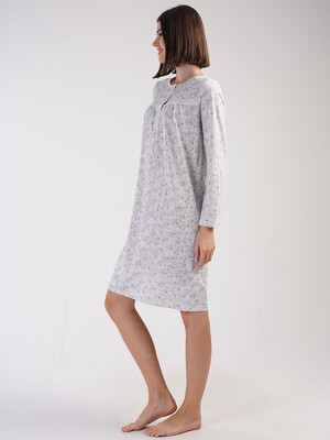 Купить Хлопковая ночная сорочка с длинным рукавом VIENETTA 1613752094 в Украина в Lingerie.ua - Одяг для дому та відпочинку, Фото 10