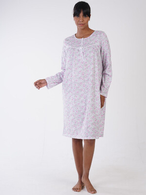 Купить Хлопковая ночная сорочка с длинным рукавом VIENETTA 1613752094 в Украина в Lingerie.ua - Одяг для дому та відпочинку, Фото 8