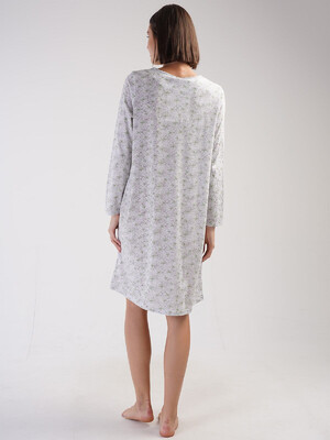 Купить Хлопковая ночная сорочка с длинным рукавом VIENETTA 1613752094 в Украина в Lingerie.ua - Одяг для дому та відпочинку, Фото 7