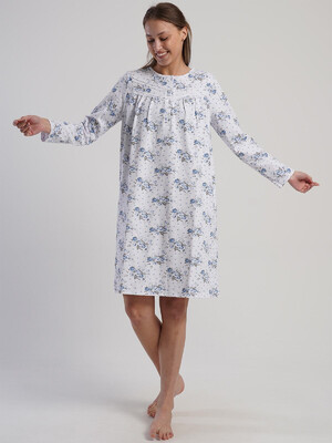 Купить Байковая ночная сорочка с длинным рукавом VIENETTA 1617043016 в Украина в Lingerie.ua - Одяг для дому та відпочинку, Фото 5