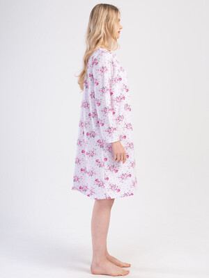 Купить Байковая ночная сорочка с длинным рукавом VIENETTA 1617043016 в Украина в Lingerie.ua - Одяг для дому та відпочинку, Фото 6