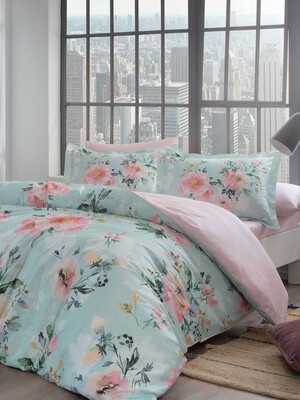 Купить Двуспальный комплект постельного белья TAC Digital Saten Huron в Украина в Lingerie.ua - Одяг для дому та відпочинку, Фото 1