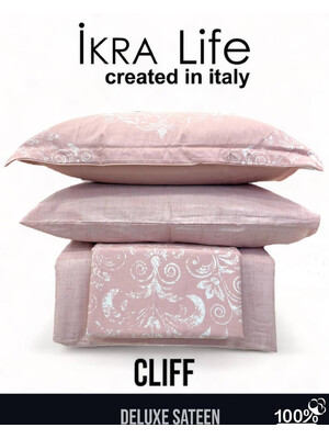 Купить Двуспальный комплект постельного белья IKRA LIFE Saten CLIFF в Украина в Lingerie.ua - Одяг для дому та відпочинку, Фото 2