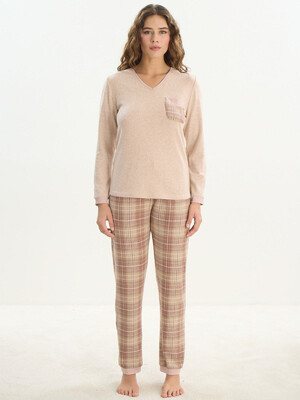 Купить Кашемировый домашний костюм с длинным рукавом SEVIM 16192 в Украина в Lingerie.ua - Одяг для дому та відпочинку, Фото 1