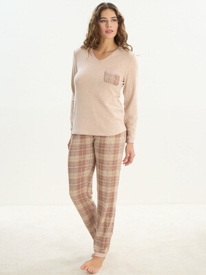 Купить Кашемировый домашний костюм с длинным рукавом SEVIM 16192 в Украина в Lingerie.ua - Одяг для дому та відпочинку, Фото 3