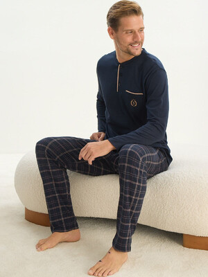 Купить Хлопковый домашний комплект с длинным рукавом SVMAN 9539 в Украина в Lingerie.ua - Одяг для дому та відпочинку, Фото 3