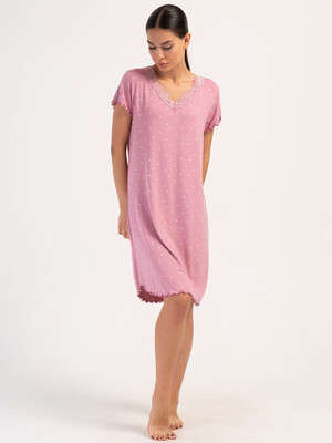Купить Ночная сорочка с коротким рукавом VIENETTA 4040077998  в Украина в Lingerie.ua - Одяг для дому та відпочинку, Видео
