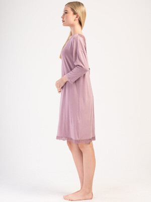 Купить Ночная сорочка из вискозы с длинным рукавом VIENETTA 4040017997 в Украина в Lingerie.ua - Одяг для дому та відпочинку, Фото 4