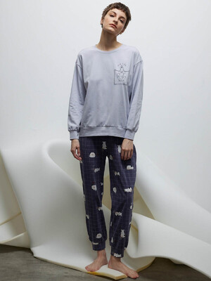 Купить Хлопковый домашний комплект с брюками HAYS 40213 в Украина