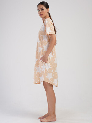 Купить Хлопковая домашняя туника большого размера VIENETTA 4051712148 в Украина в Lingerie.ua - Одяг для дому та відпочинку, Фото 4