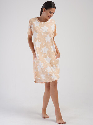 Купить Хлопковая домашняя туника большого размера VIENETTA 4051712148 в Украина в Lingerie.ua - Одяг для дому та відпочинку, Фото 7