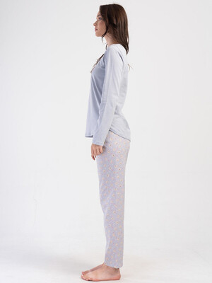 Купить Хлопковый домашний комплект с длинным рукавом VIENETTA 4032324257 в Украина в Lingerie.ua - Одяг для дому та відпочинку, Фото 2