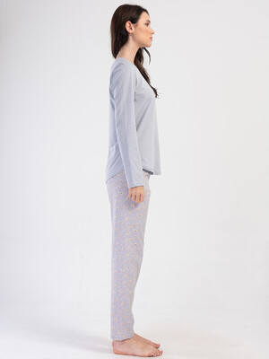 Купить Хлопковый домашний комплект с длинным рукавом VIENETTA 4032324257 в Украина в Lingerie.ua - Одяг для дому та відпочинку, Фото 4