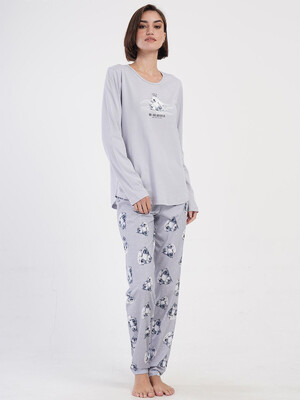 Купить Хлопковый домаший комплект с длинным рукавом VIENETTA 4051661180 в Украина в Lingerie.ua - Одяг для дому та відпочинку, Фото 2