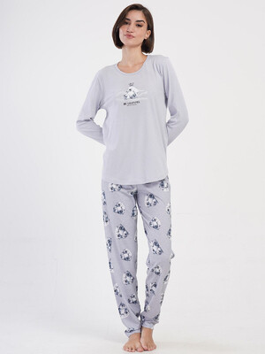 Купить Хлопковый домаший комплект с длинным рукавом VIENETTA 4051661180 в Украина в Lingerie.ua - Одяг для дому та відпочинку, Фото 3