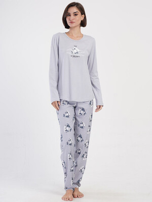 Купить Хлопковый домаший комплект с длинным рукавом VIENETTA 4051661180 в Украина в Lingerie.ua - Одяг для дому та відпочинку, Фото 4