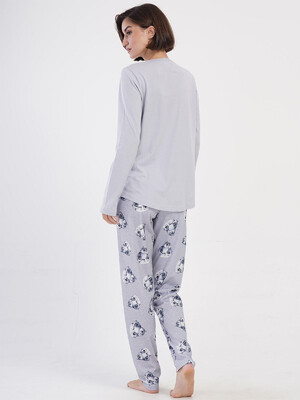 Купить Хлопковый домаший комплект с длинным рукавом VIENETTA 4051661180 в Украина в Lingerie.ua - Одяг для дому та відпочинку, Фото 5