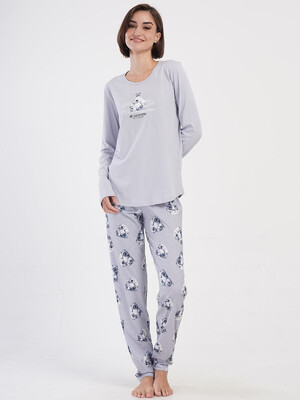 Купить Хлопковый домаший комплект с длинным рукавом VIENETTA 4051661180 в Украина в Lingerie.ua - Одяг для дому та відпочинку, Фото 6