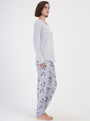 Купить Хлопковый домаший комплект с длинным рукавом VIENETTA 4051661180 в Украина в Lingerie.ua - Одяг для дому та відпочинку, Фото 7