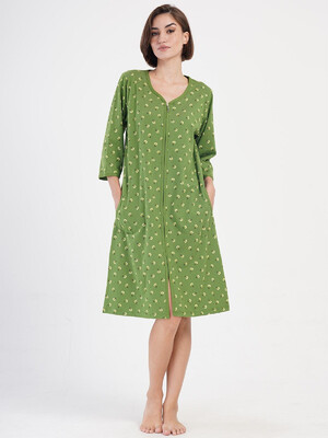 Купить Хлопковый халат большого размера на молнии VIENETTA 4050123455 в Украина в Lingerie.ua - Одяг для дому та відпочинку, Фото 10