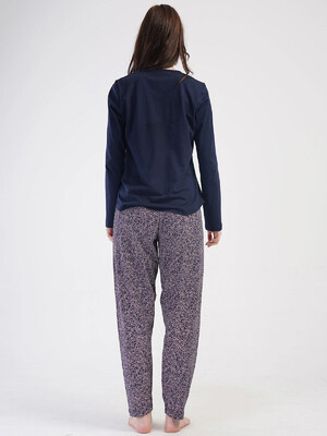 Купить Хлопковый домашний комплект большого размера с длинным  рукавом VIENETTA 4050160648 в Украина в Lingerie.ua - Одяг для дому та відпочинку, Фото 5