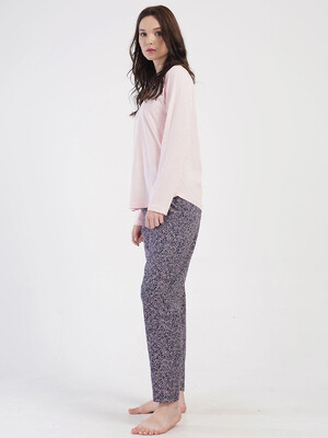 Купить Хлопковый домашний комплект большого размера с длинным  рукавом VIENETTA 4050160648 в Украина в Lingerie.ua - Одяг для дому та відпочинку, Фото 8