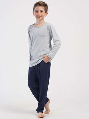 Купить Домашний комплект с длинным рукавом для мальчика VIENETTA KIDS 4051300000 в Украина в Lingerie.ua - Одяг для дому та відпочинку, Фото 4