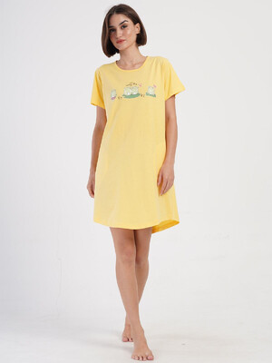 Купить Бавовняна домашня туніка з коротким рукавом VIENETTA 4070750000 в Украина в Lingerie.ua - Одяг для дому та відпочинку, Фото 10