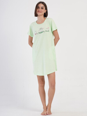 Купить Бавовняна домашня туніка з коротким рукавом VIENETTA 4070750000 в Украина в Lingerie.ua - Одяг для дому та відпочинку, Фото 7