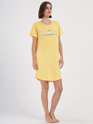 Купить Бавовняна домашня туніка з коротким рукавом VIENETTA 4070750000 в Украина в Lingerie.ua - Одяг для дому та відпочинку, Фото 5