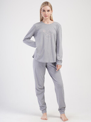 Купить Хлопковый домашний комплект с длинным рукавом VIENETTA 4040711248 в Украина в Lingerie.ua - Одяг для дому та відпочинку, Видео