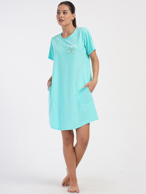 Купить Хлопковая домашняя туника с коротким рукавом VIENETTA 4053470000 в Украина