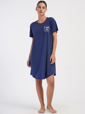 Купить Хлопковая домашняя туника с коротким рукавом VIENETTA 4053470000 в Украина в Lingerie.ua - Одяг для дому та відпочинку, Фото 8